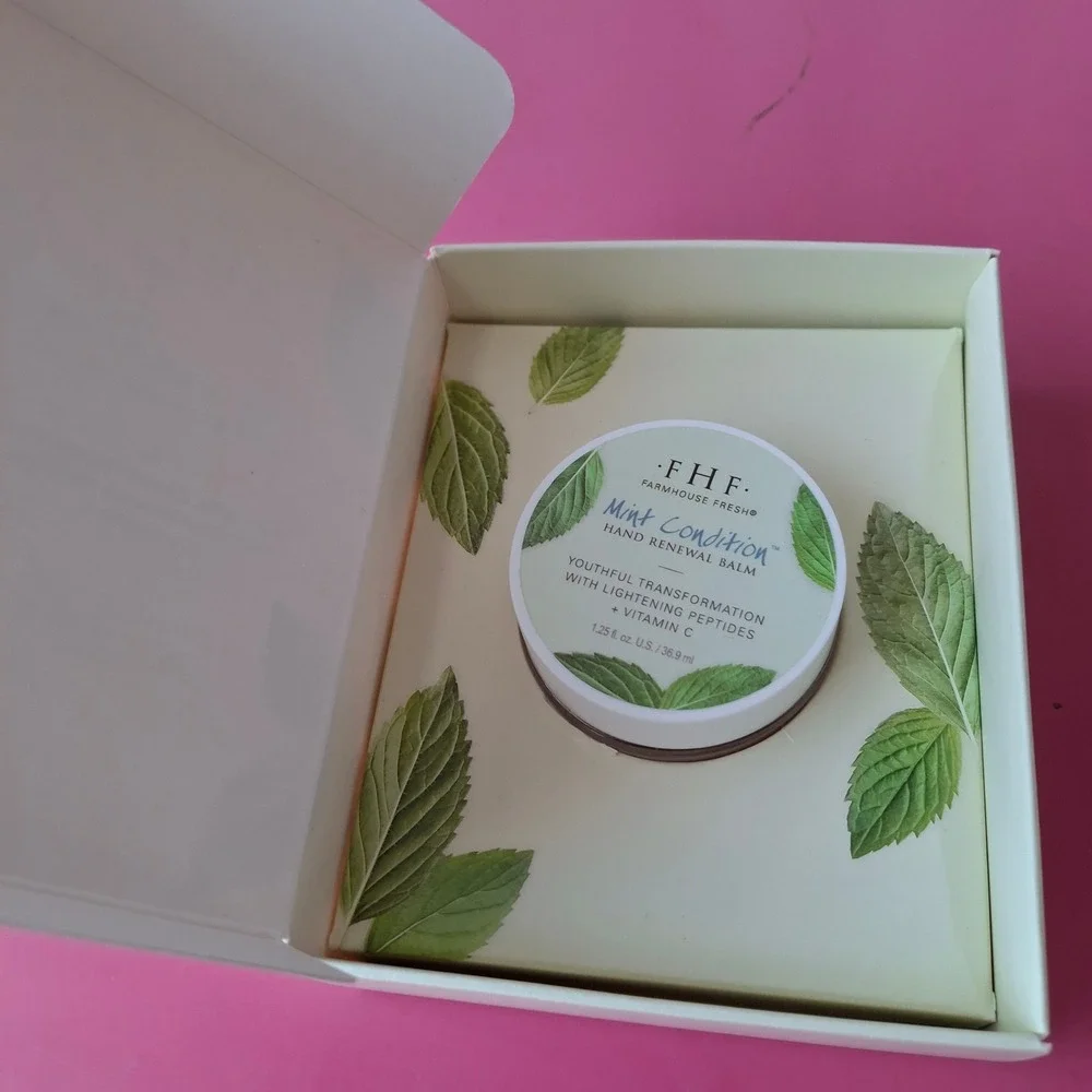 Farmhouse Fresh Mint Condition Hand Renewal Balm 1.25 oz Vitamin C Peptides